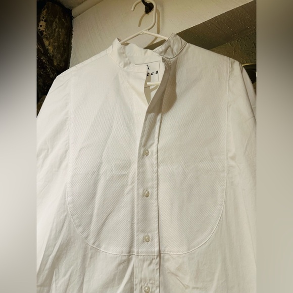 NWOT Frank & Eileen VICTORIA Italian Tuxedo Shirt. Size M. - Picture 9 of 16